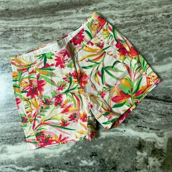 J.Crew Women's Floral Chino Shorts 5” Size 0 - Picture 1 of 3